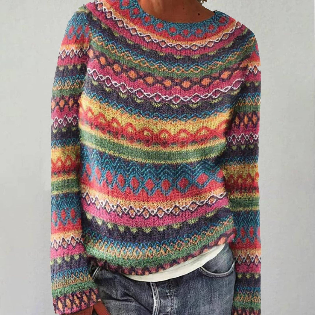 Elviana | Maglione Rétro Confortevole