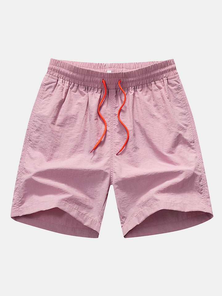 Completo Tropicale Rosa con Camicia a Palma e Pantaloncini Abbinati