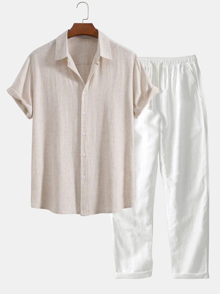 Completo Estivo con Camicia Leggera e Pantaloni in Stile Casual Elegante
