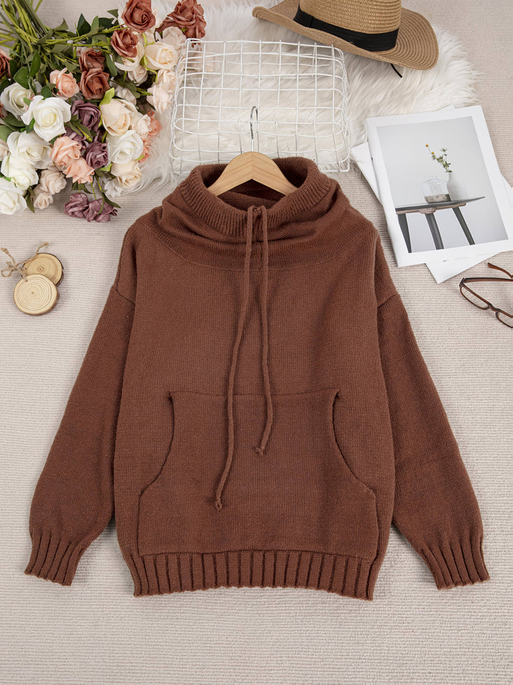 Zelina | Maglione Casual con Cappuccio e Tasca