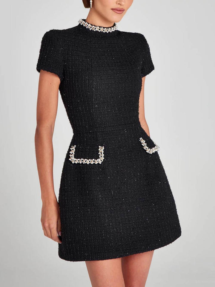 Abito Mini con Dettagli di Perle – Raffinato, Moderno e con un Tocco Chic