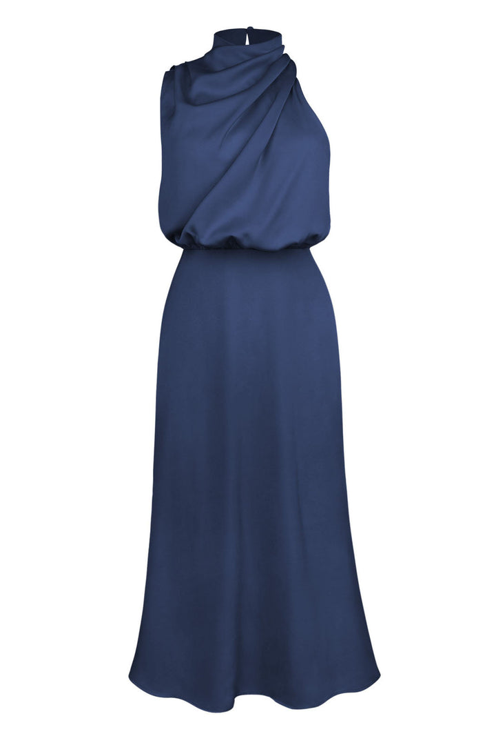 Abito Lungo Esther – Blu Eleganza