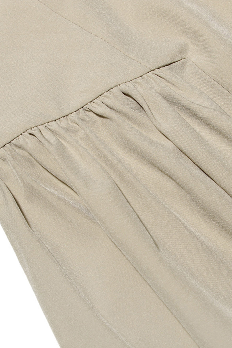 Abito Midi con Spalline – Eleganza Apricot