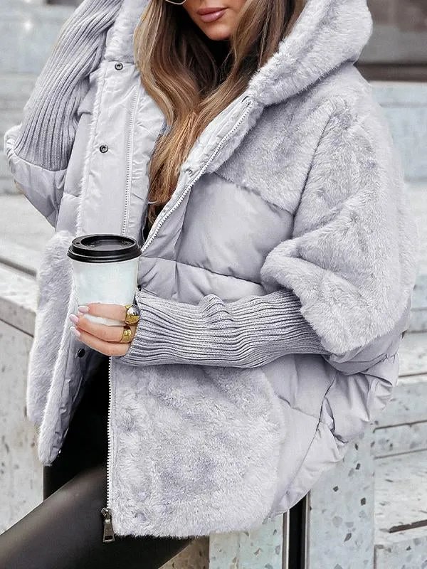 ARIANNA | Giacca Termica Multicolore da Donna con Cappuccio