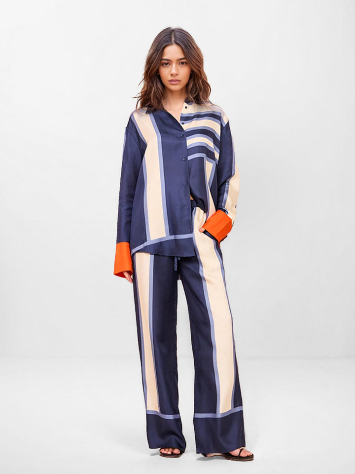 Stria | Completo a righe coordinato