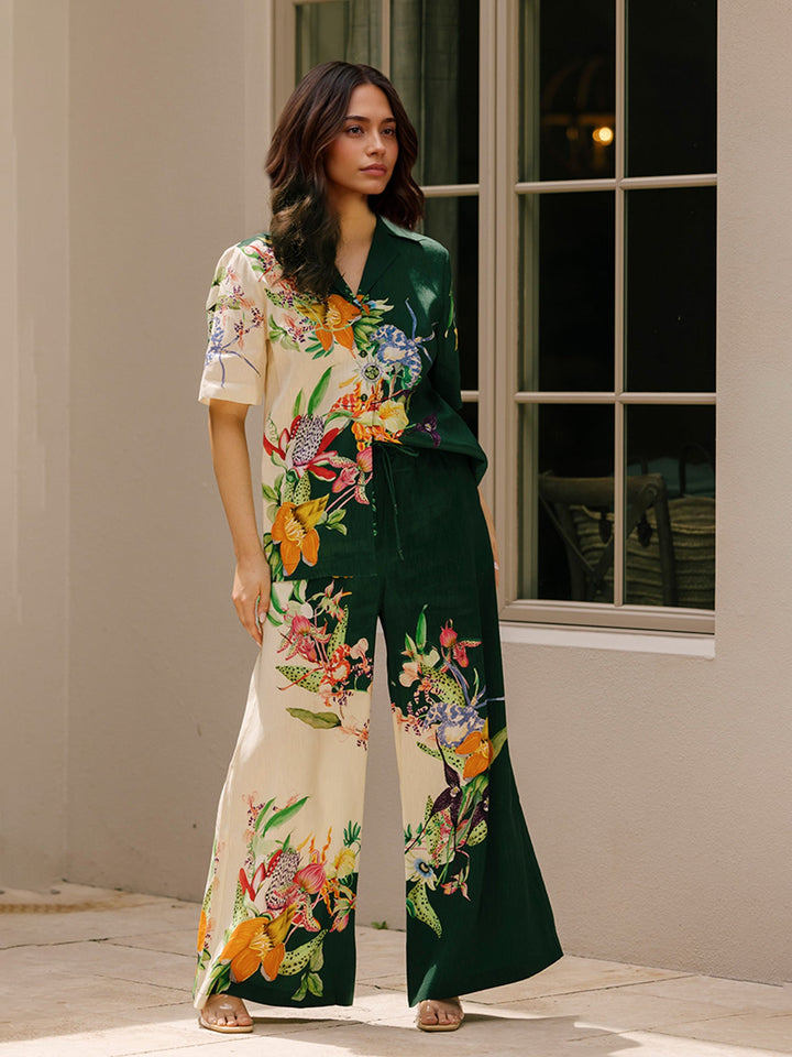 Orchidea | Completo floreale coordinato