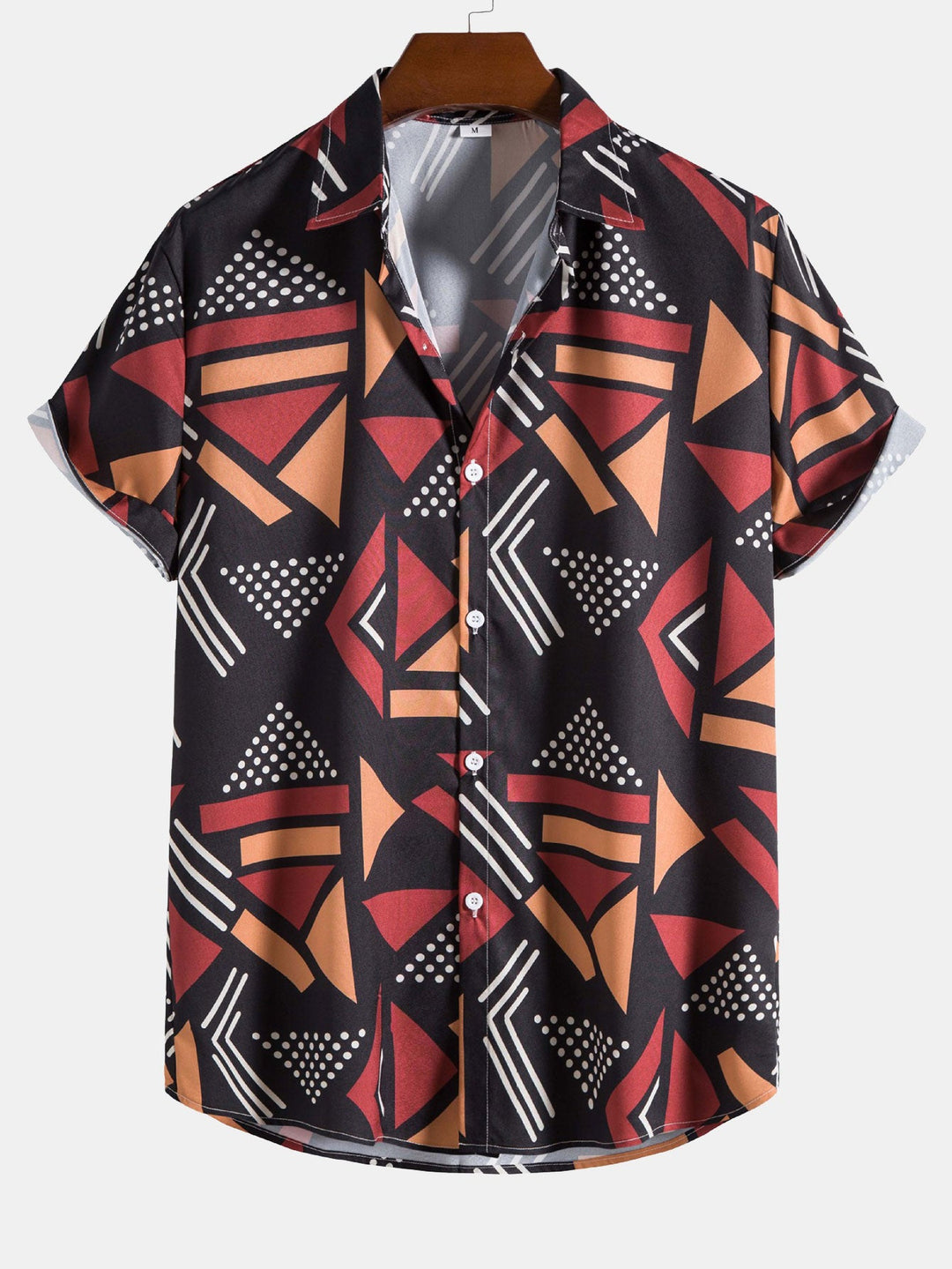 Completo Estivo con Camicia a Stampa Geometrica e Pantaloncini Abbinati