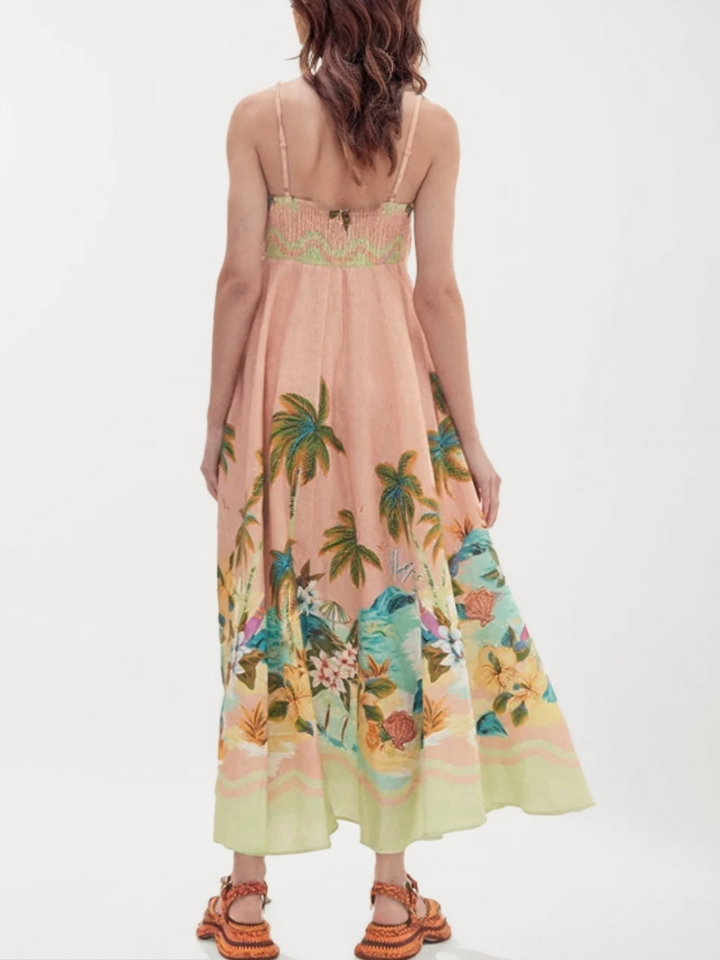 Abito Lungo "Tropical Paradise"