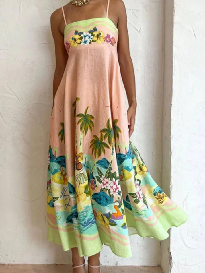 Abito Lungo "Tropical Paradise"