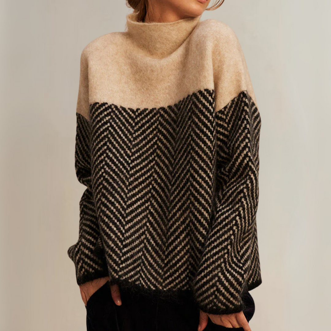 Chiara | Maglione Chevron Eleganza Moderna