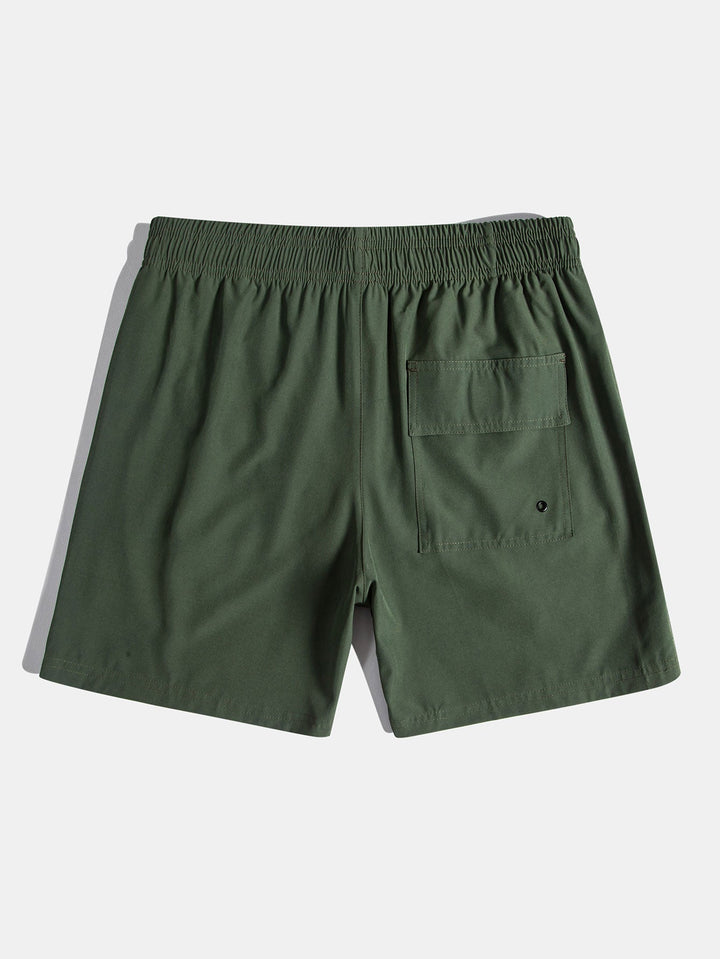 Completo Effetto Lino con Camicia Hawaii Palm e Pantaloncini Estivi