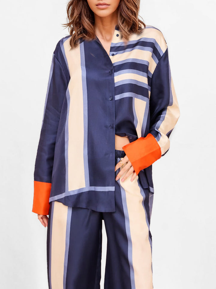 Stria | Completo a righe coordinato