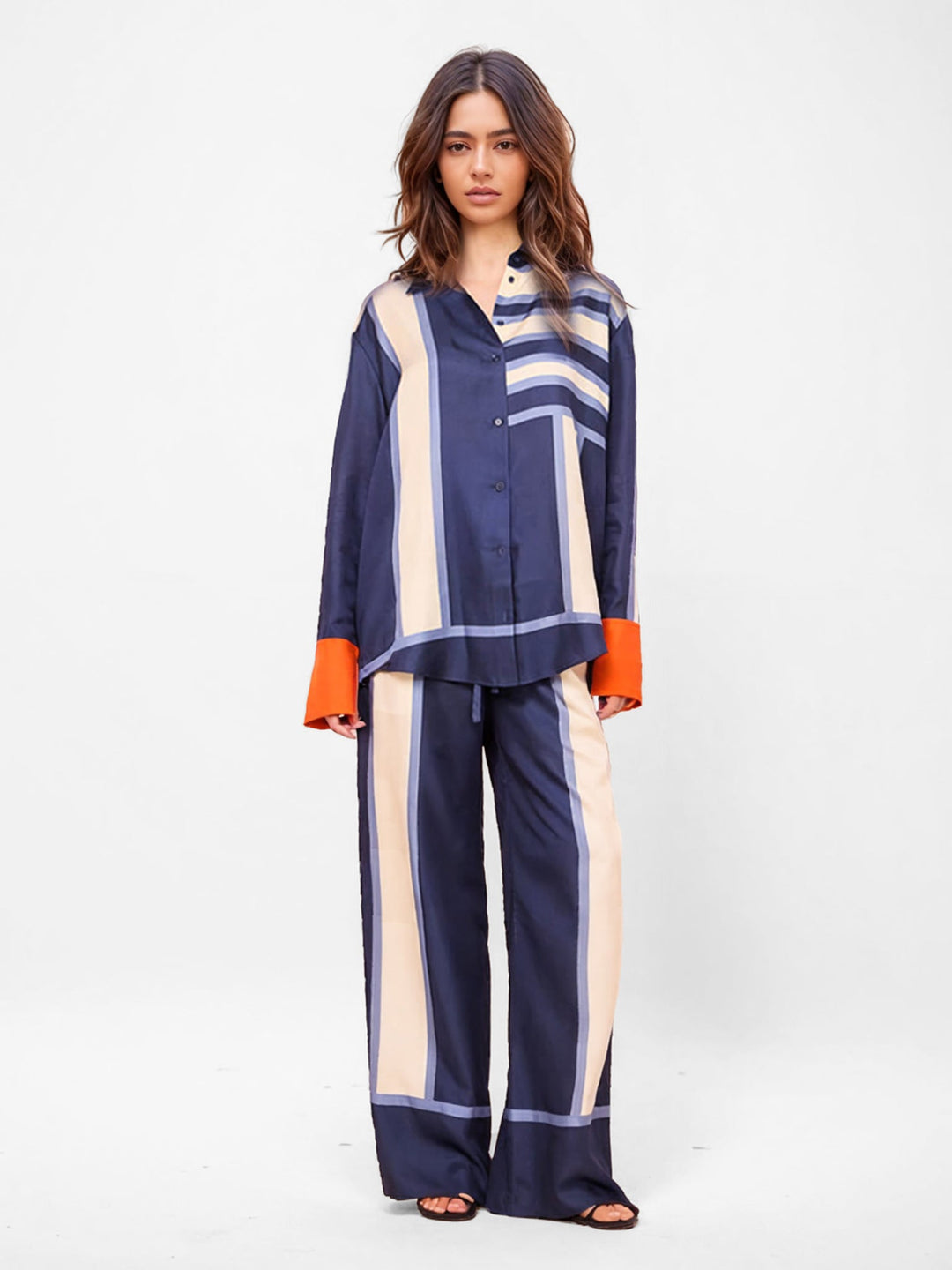 Stria | Completo a righe coordinato