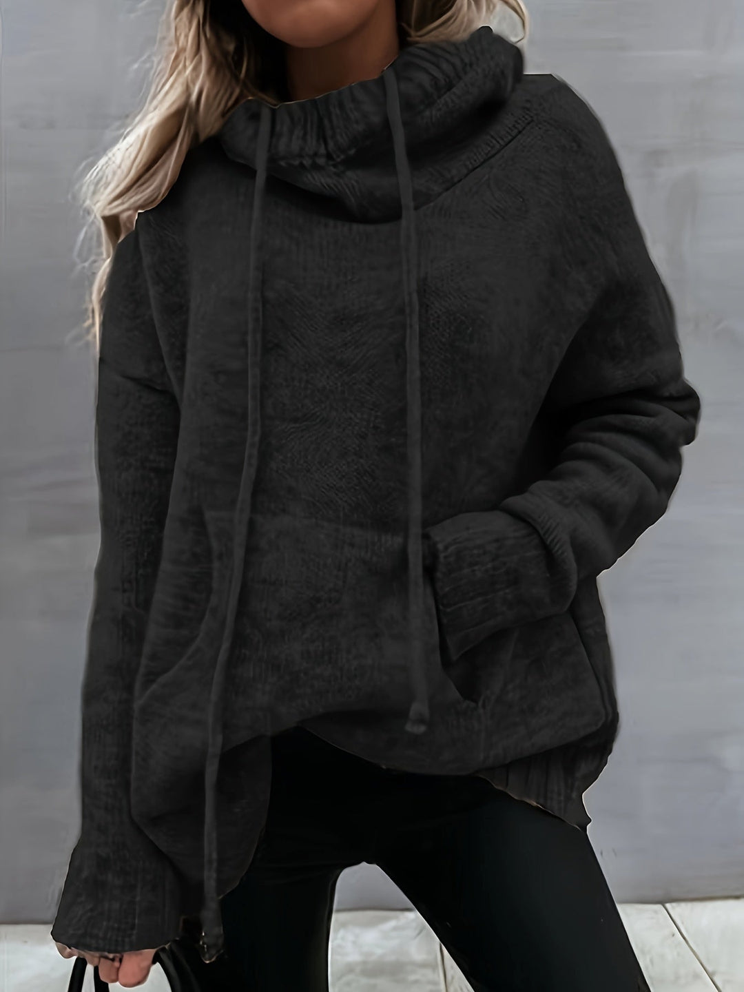Zelina | Maglione Casual con Cappuccio e Tasca