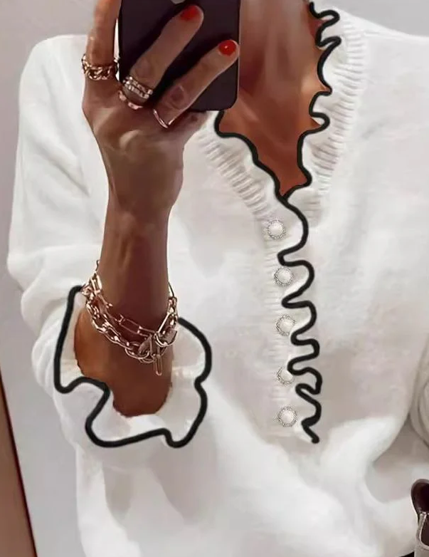 Althea | Maglia con profilo ondulato