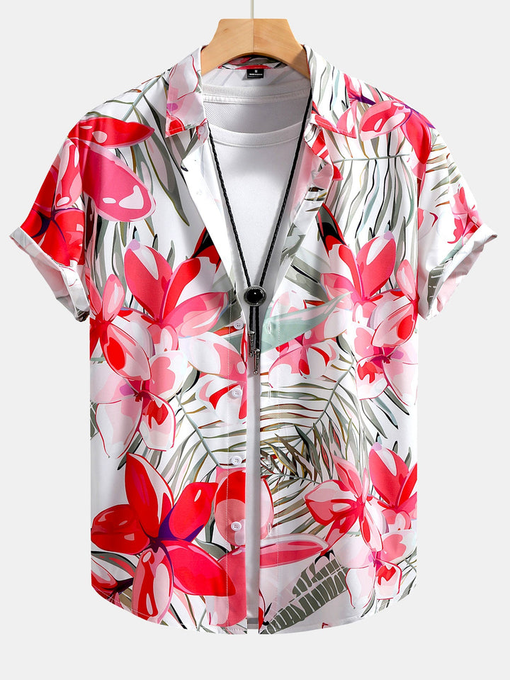 Completo Camicia e Pantaloncini Estivi a Fantasia Floreale