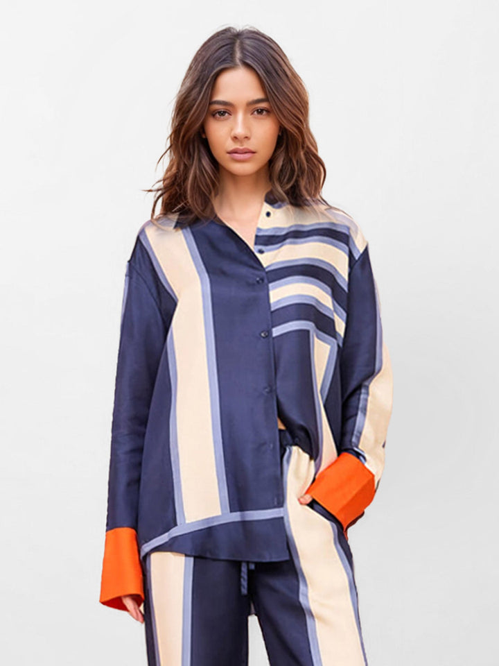Stria | Completo a righe coordinato