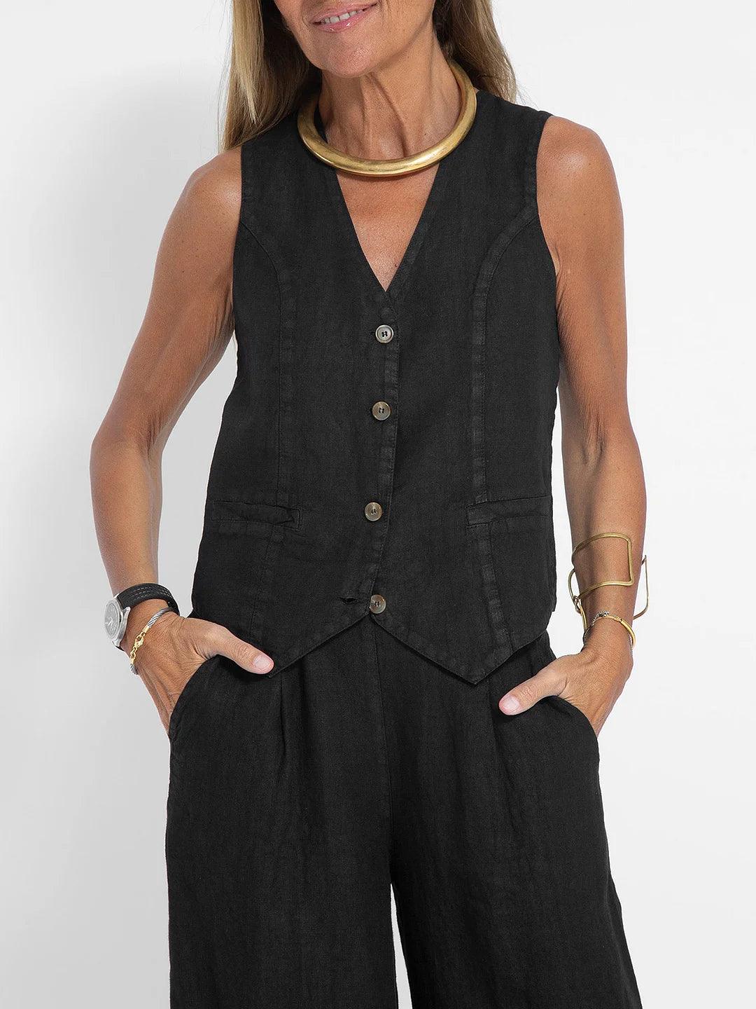 Riviera – Completo Casual Gilet e Pantaloni Palazzo