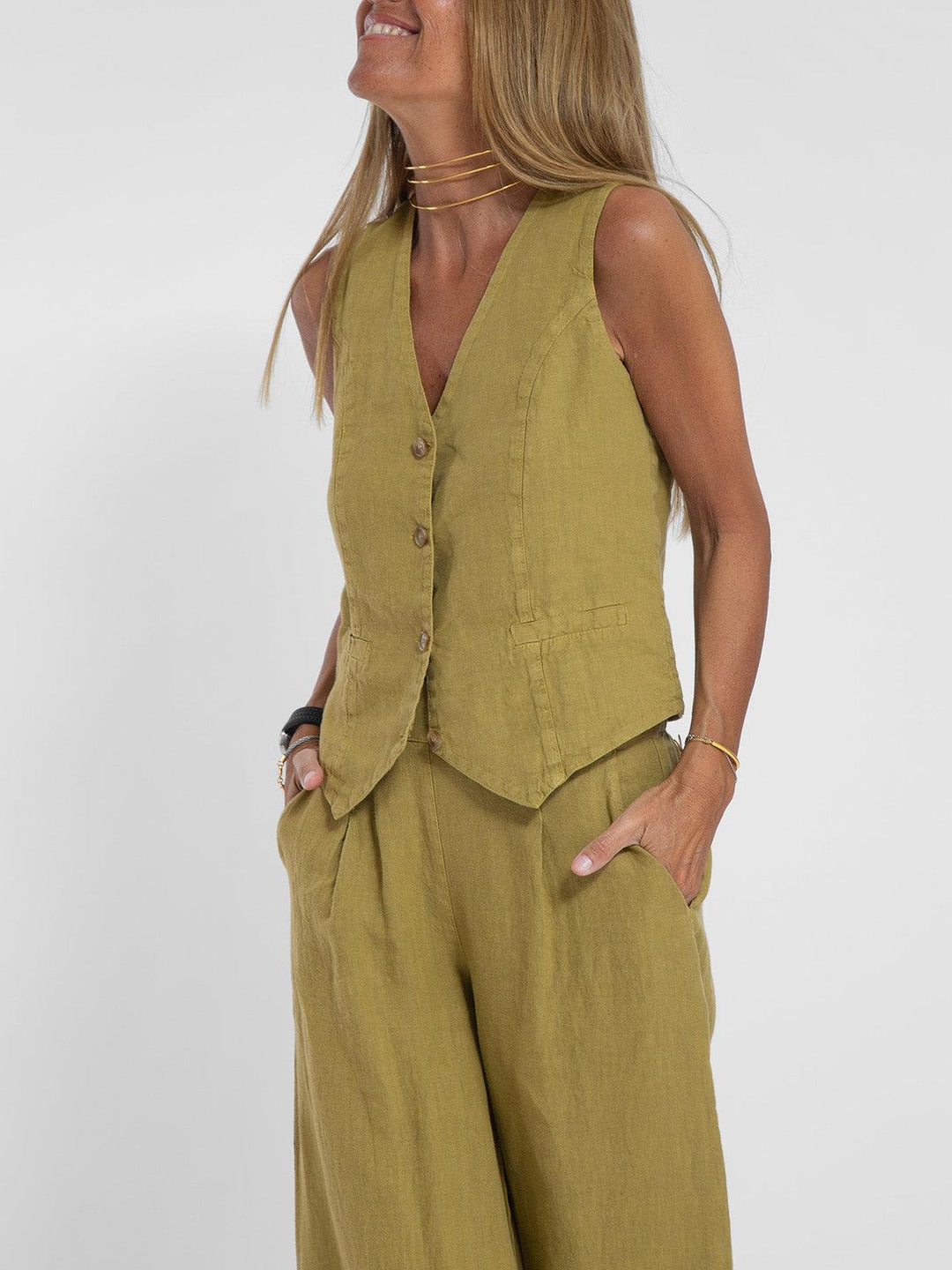 Riviera – Completo Casual Gilet e Pantaloni Palazzo