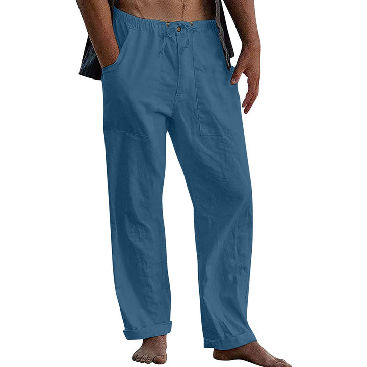 Pantaloni Casual da Uomo a Tinta Unita – Stile Leggero e Confortevole
