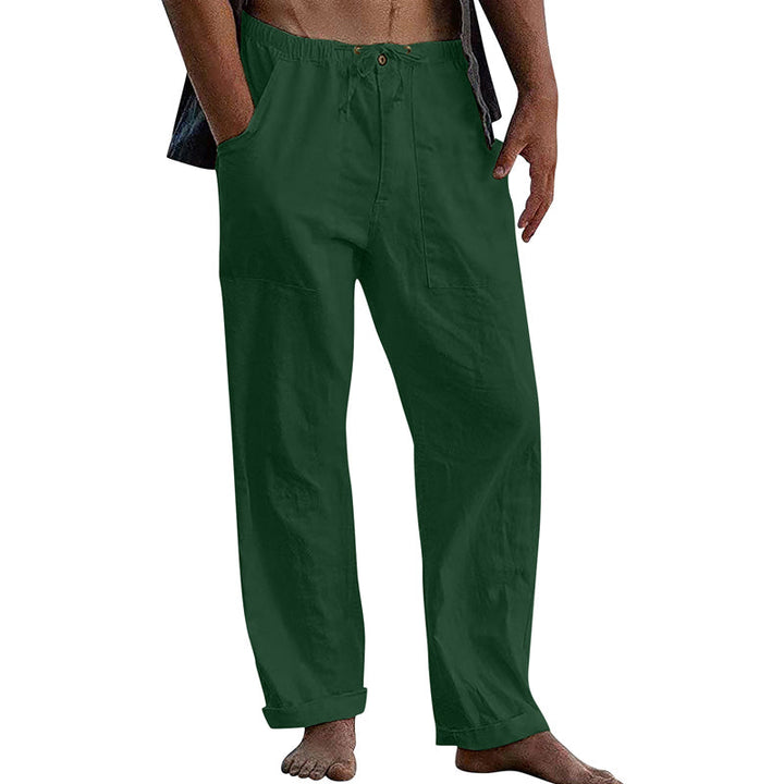 Pantaloni Casual da Uomo a Tinta Unita – Stile Leggero e Confortevole