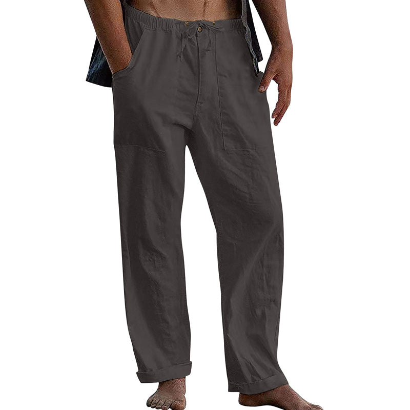 Pantaloni Casual da Uomo a Tinta Unita – Stile Leggero e Confortevole
