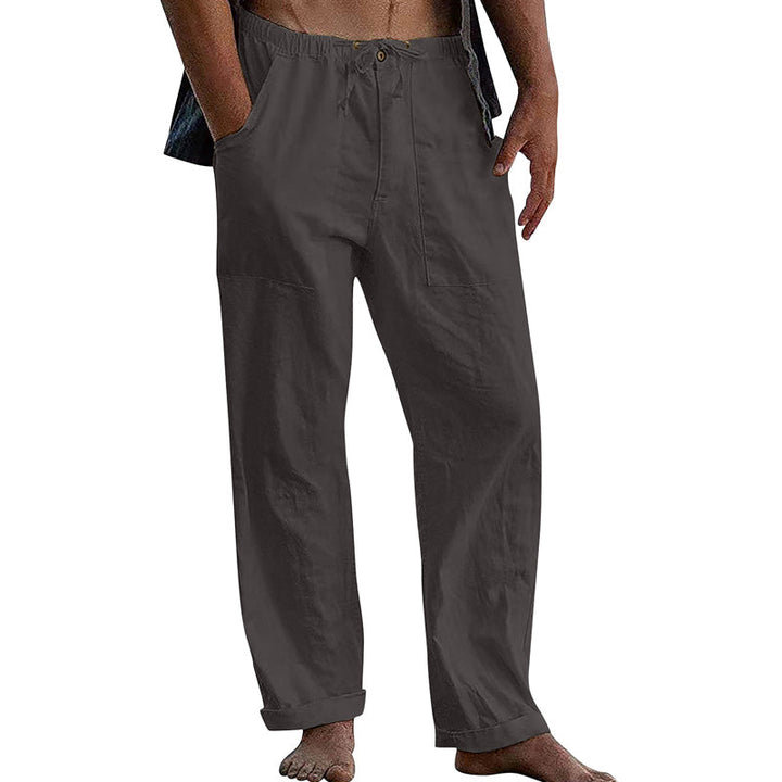Pantaloni Casual da Uomo a Tinta Unita – Stile Leggero e Confortevole