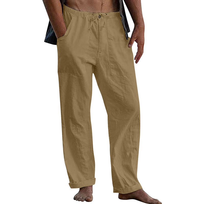 Pantaloni Casual da Uomo a Tinta Unita – Stile Leggero e Confortevole