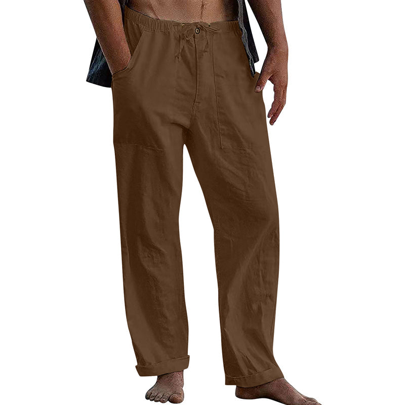 Pantaloni Casual da Uomo a Tinta Unita – Stile Leggero e Confortevole