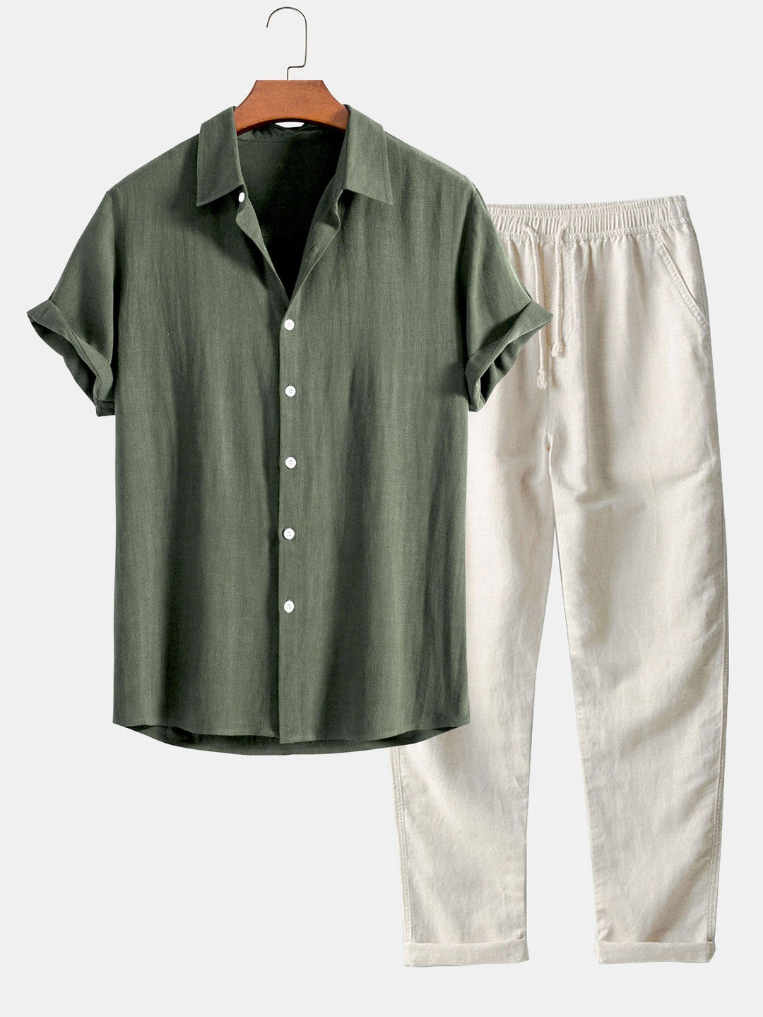 Completo Estivo con Camicia Leggera e Pantaloni in Stile Casual Elegante