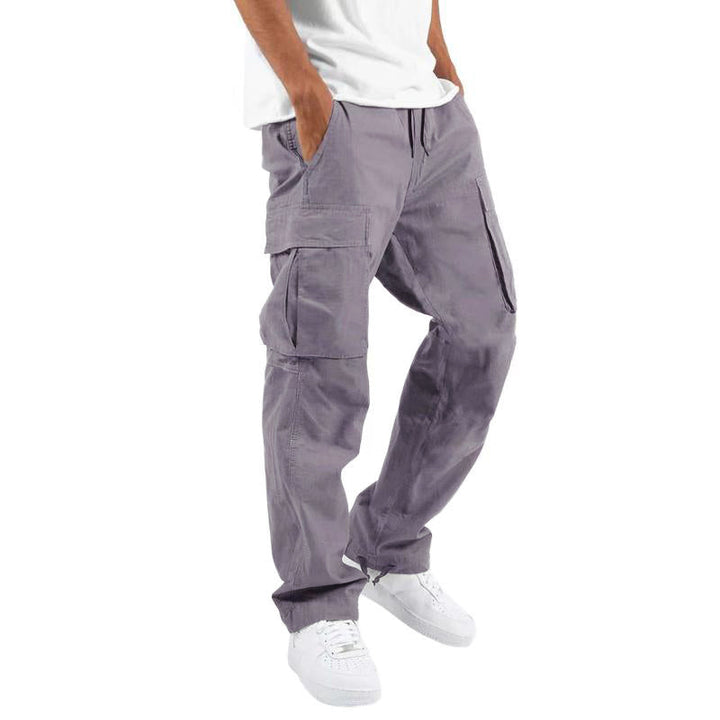 Pantaloni Cargo da Uomo con Coulisse e Tasche Multiple – Stile Casual e Funzionale