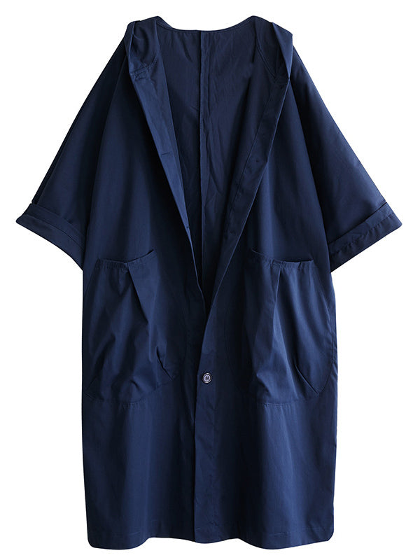 Trench con Cappuccio – Vestibilità Ampia