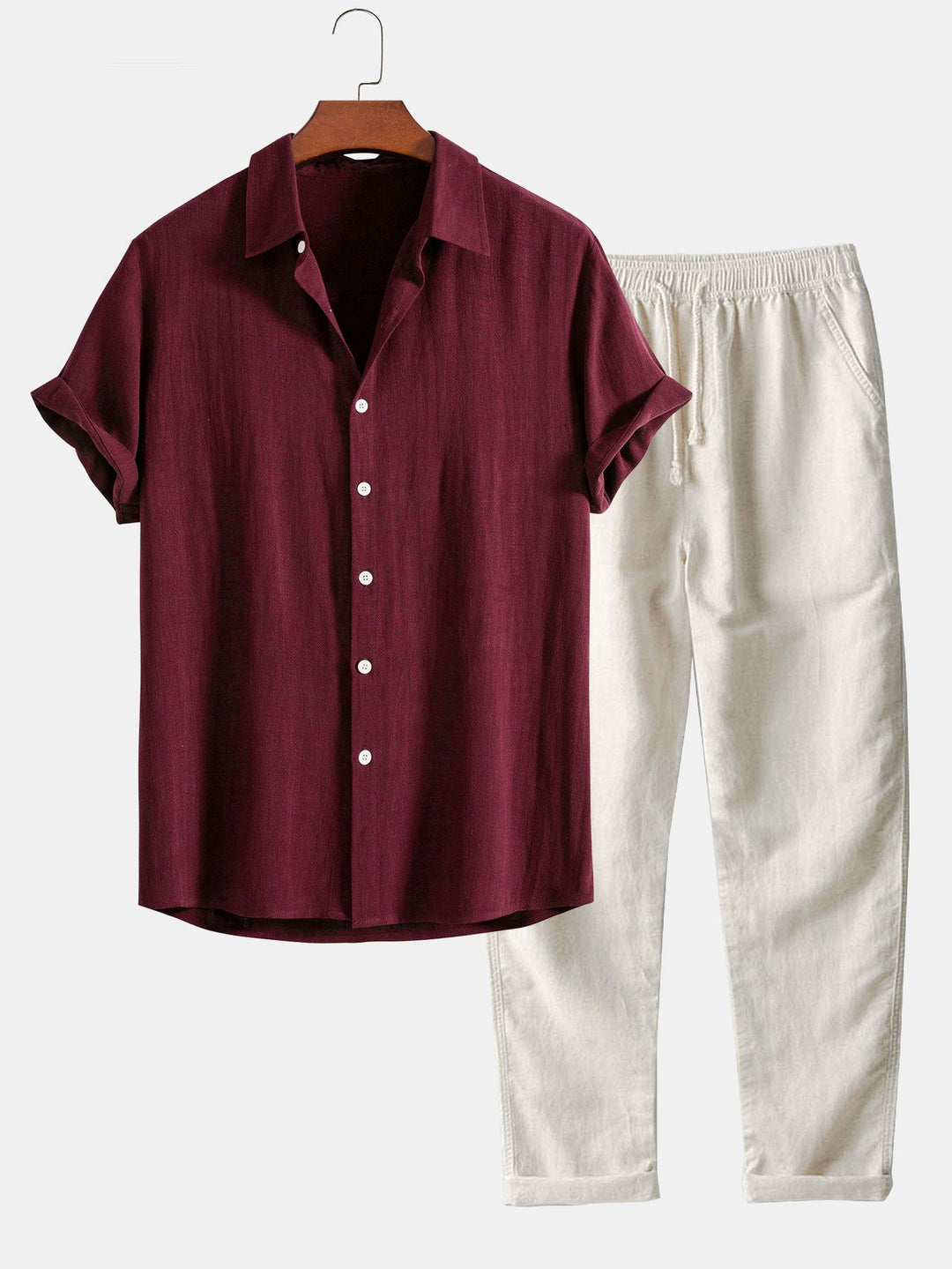Completo Estivo con Camicia Leggera e Pantaloni in Stile Casual Elegante