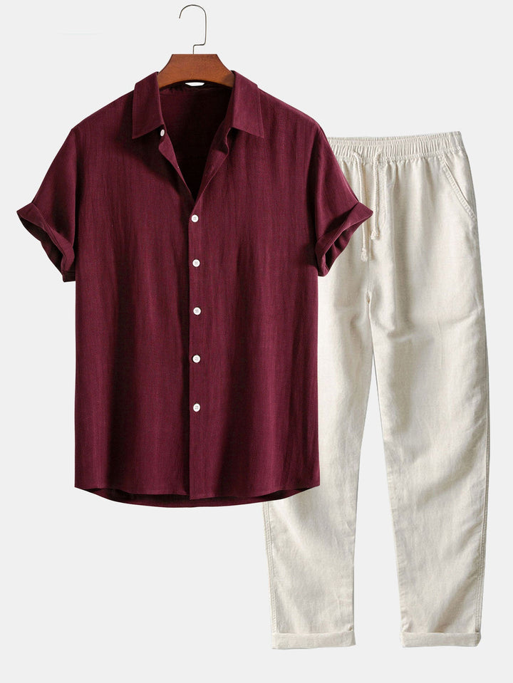 Completo Estivo con Camicia Leggera e Pantaloni in Stile Casual Elegante