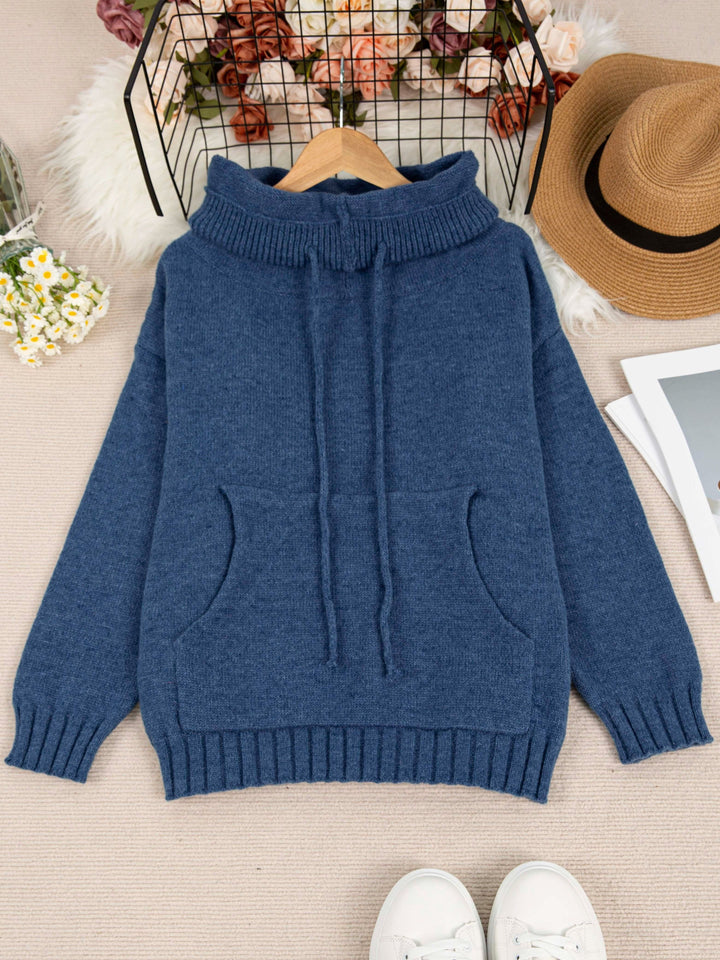 Zelina | Maglione Casual con Cappuccio e Tasca