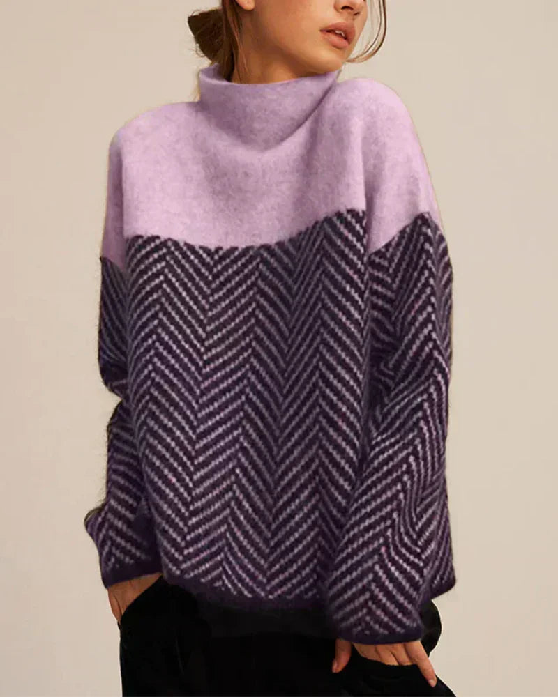 Chiara | Maglione Chevron Eleganza Moderna