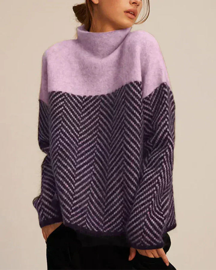 Chiara | Maglione Chevron Eleganza Moderna
