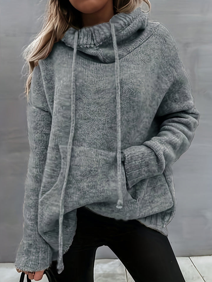 Zelina | Maglione Casual con Cappuccio e Tasca