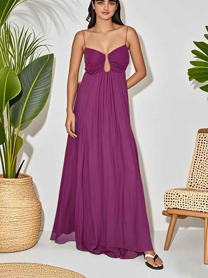 Abito Lungo con Spalline Sottili – Elegante e Versatile