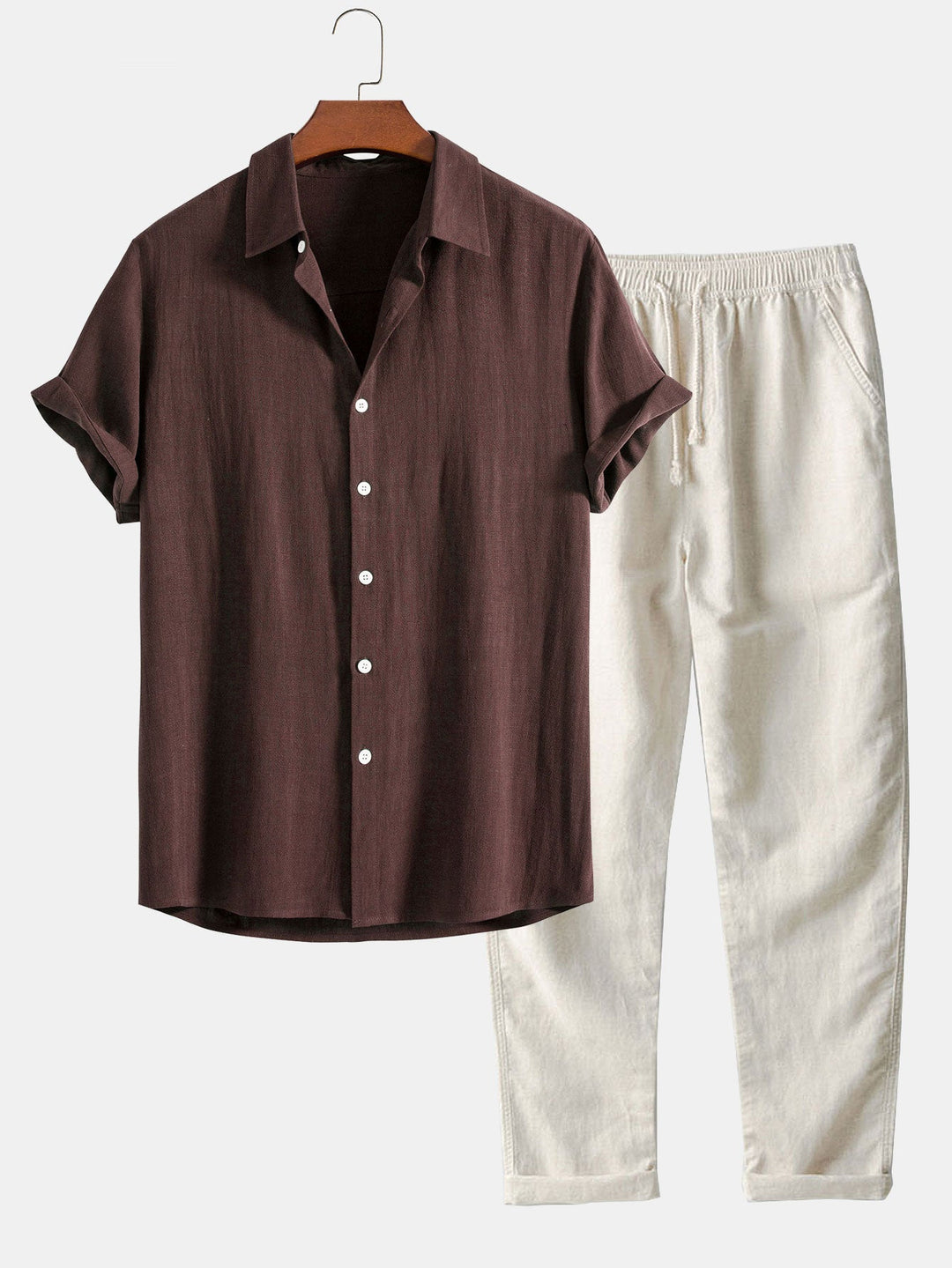 Completo Estivo con Camicia Leggera e Pantaloni in Stile Casual Elegante