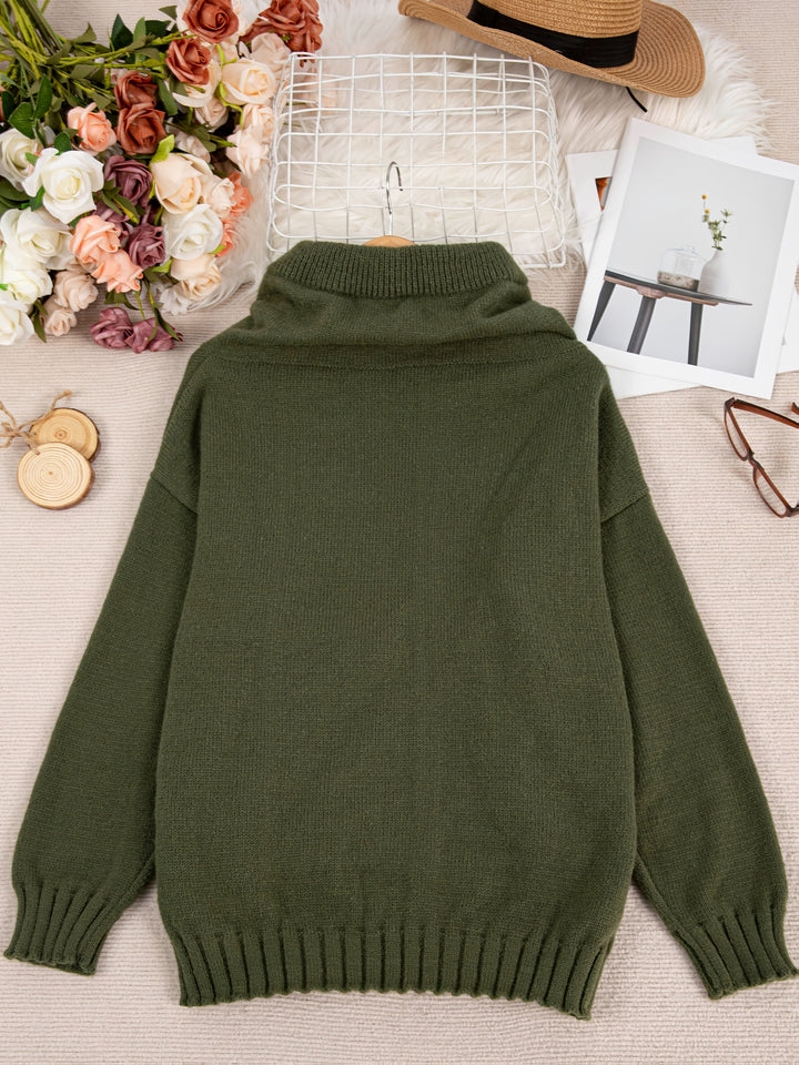 Zelina | Maglione Casual con Cappuccio e Tasca