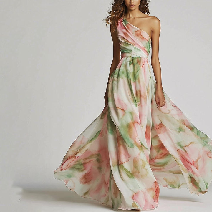 Abito Maxi Verde con Spalline – Freschezza Estiva e Stile Fluttuante