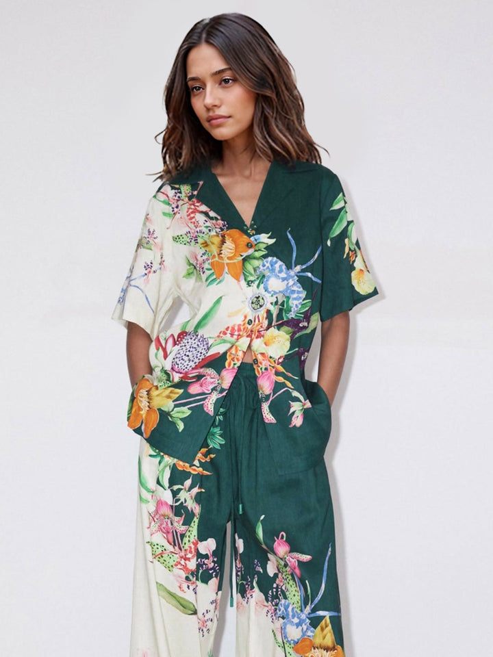 Orchidea | Completo floreale coordinato