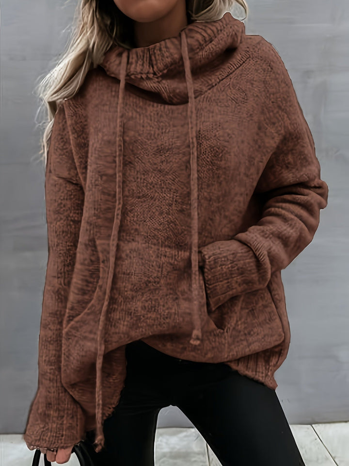 Zelina | Maglione Casual con Cappuccio e Tasca