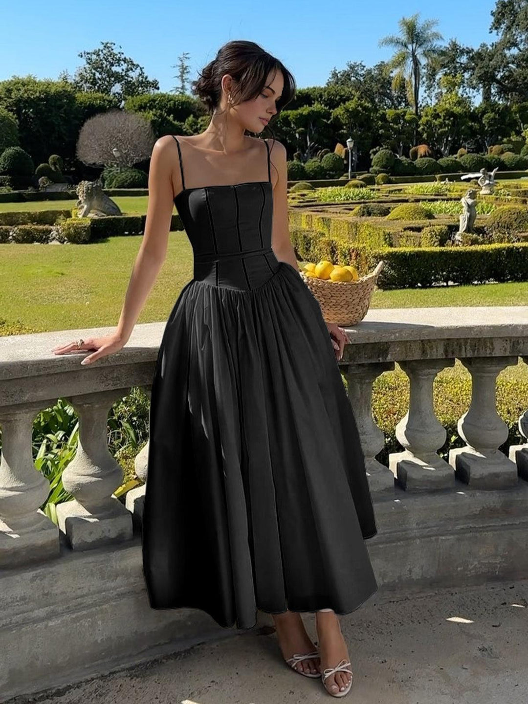 Abito Lungo Romantico “Serendipity” – Eleganza Fluttuante dal Fascino Francese
