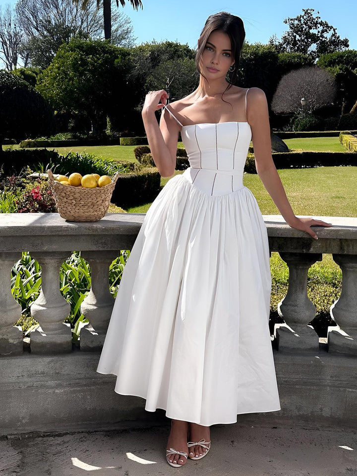 Abito Lungo Romantico “Serendipity” – Eleganza Fluttuante dal Fascino Francese