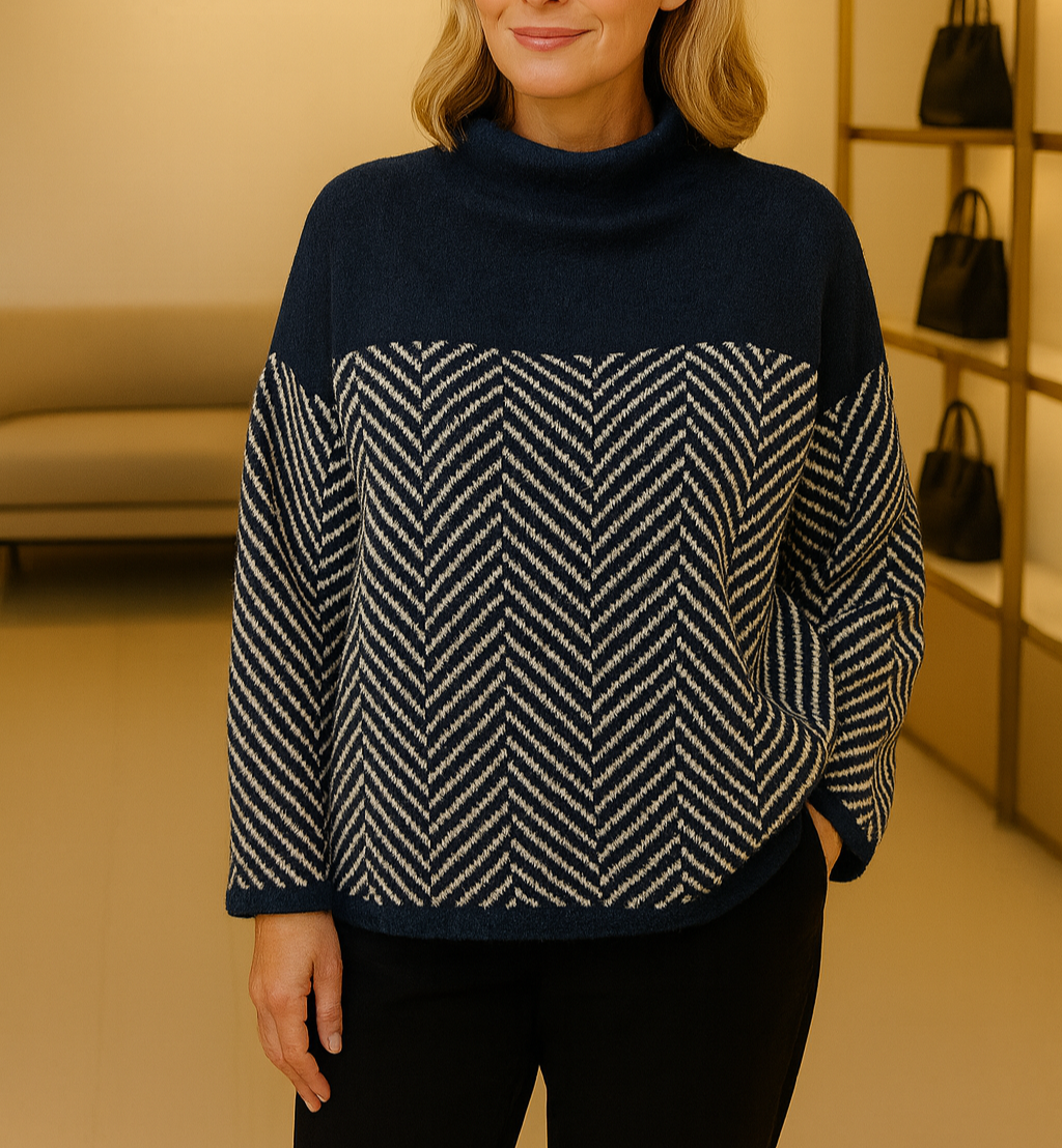 Chiara | Maglione Chevron Eleganza Moderna