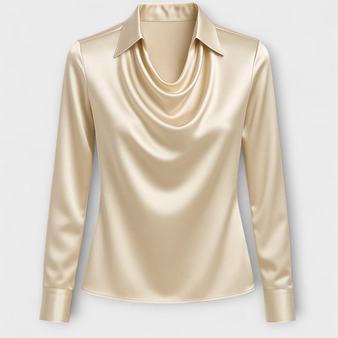 Selmira | Top a Collo Classico con Maniche Lunghe
