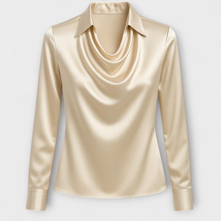 Selmira | Top a Collo Classico con Maniche Lunghe