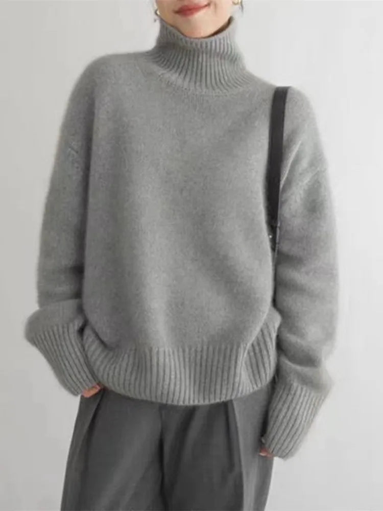 Isabella | Maglione a Collo Alto Elegante